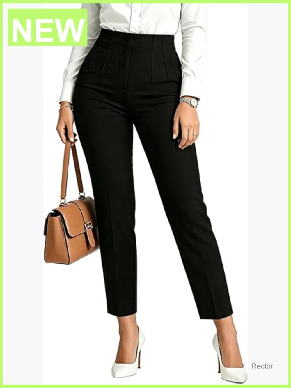 High Waisted Skinny Pencil Trousers Business Casual with Pockets